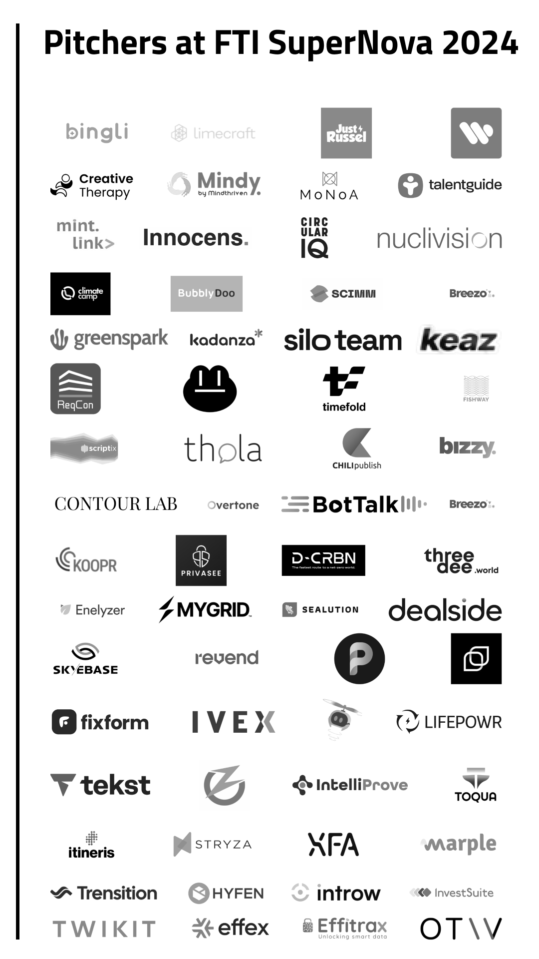 Startup Pitchers - FTI SuperNova 2024 - Mobile